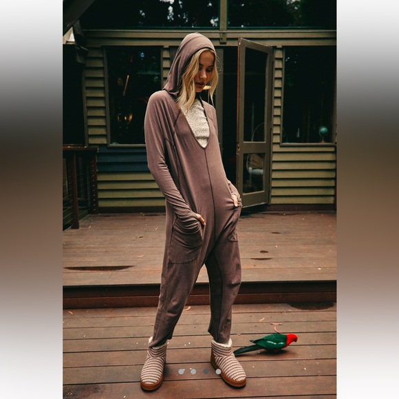 Free People Pants - Free People NWT Hot Shot Long Sleeve Onesie Size XS, S, M & L in Dark Espresso